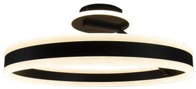 Lustră LED dimabilă aplicată LED/86W/230V 3000-6500K negru + telecomandă