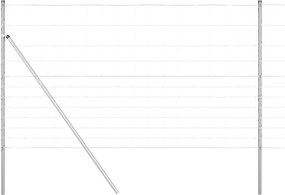 vidaXL Stâlp de gard. Galvanizat 50 x 1,4 m Oțel