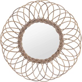 Oglinda cu rama in forma de floare, 90x6 cm