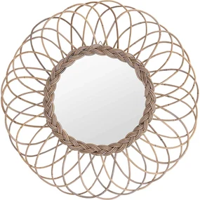 Oglinda cu rama in forma de floare, 90x6 cm