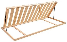 Somier fix cu lamele și ridicare laterală OSLO 90x200 cm