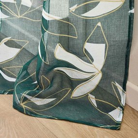 Perdea verde din voal 140x280 cm Elsa – douceur d'intérieur