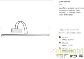 Aplica de perete LED BOW AP114 CROMO 007021