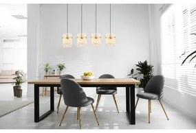 Lustra moderna cu 4 pendule GORLEY auriu