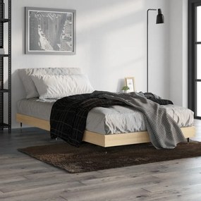 832200 vidaXL Cadru de pat, stejar sonoma, 90x190 cm, lemn prelucrat