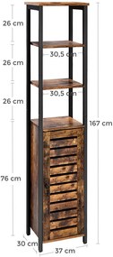 RAI3 - Rafturi birou industriale 37 cm - Maro