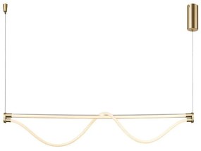 Lustra suspendata LED design minimalist FUGAZ auriu MA-8952