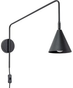 Lampă de perete Sollux SL.1697 NOX 1xE14/10W/230V negru