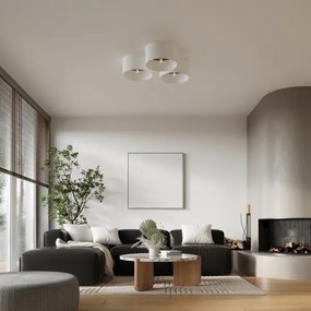 Plafonieră Sollux SL.1392 TELESTO 1xE27/15W/230V alb/maro