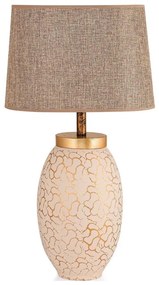 Lampă de masă 1xE27/40W/230V bej/auriu