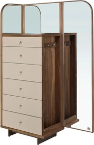 Comoda cu oglinda, sertar cu spatiu pentru ceasuri si bijuterii Chiffonier