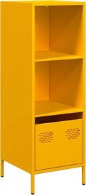 vidaXL Dulap înalt, galben muștar, 35x39x103,5 cm, oțel