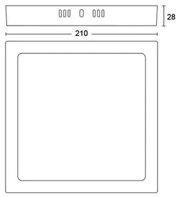Plafonieră LED MAGNEOS LED/12W/230V 2700K albă Philips
