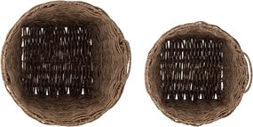 Ghivece decorative 2 buc. din ratan artificial ø 35 cm Cestina – Bloomingville