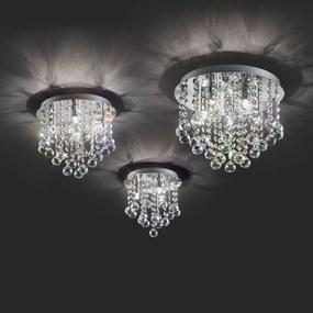 Lustra Plafon Ideal Lux Bijoux Pl5 G9, Crom, 089485, Italia