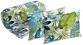 Set Alcam 2 perne microfibra 50x70 cm si pilota matlasata 180x200 cm, Jungle