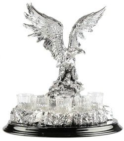 Set Lux Statueta si suport pentru Vodka Eagle King by Chinelli Italy