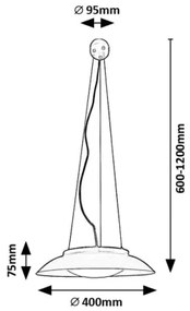 Lustră LED pe cablu Rabalux 72134 HAFSA LED/24W/230V 3000K