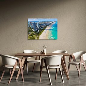 Tablou pe sticlă - Miami, Florida (70x50 cm)