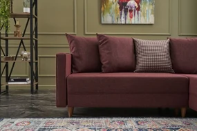 Coltar Extensibil Aydam Right, Poliester, Bordo