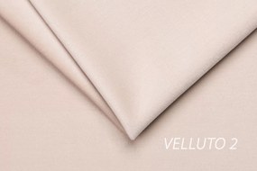 Pat matrimonial cu ladă de depozitare Nicole 160x200 - catifea bej Velluto 2