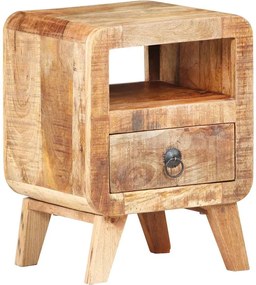 vidaXL Noptieră, 30x30x41 cm, lemn de mango nefinisat
