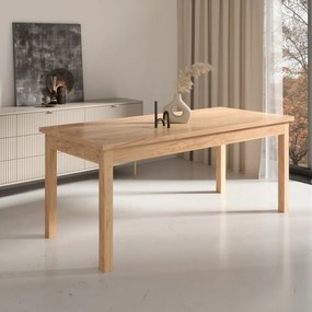 Masă extensibilă Rhodes 82, ADRK Furniture (Culoare: Stejar)