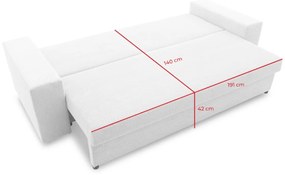 Supermobel Canapea extensibilă VALOR, 238x75x92, poso 05