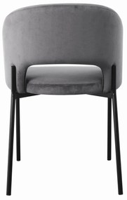Scaun K455 Velvet Gri – H77