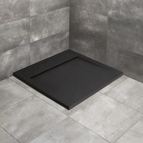 Cadita dus compozit patrata Radaway Teos C 90x90 cm negru