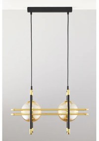 Lustră pe cablu Jupiter 2026 FIORI 2xG9/10W/230V negru/auriu/bej