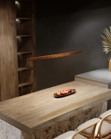 Lustra LED suspendata design natural Woody