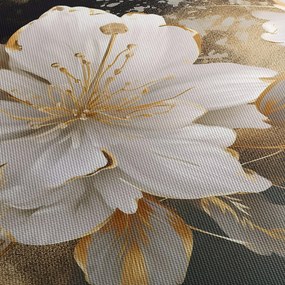 Tablou - Flori în aur (90x60 cm)
