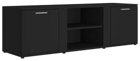 801162 vidaXL Dulap TV, negru, 120 x 34 x 37 cm, lemn prelucrat