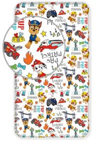 Patrula Cățelușilor Cearsaf elastic Digger 90x200 cm