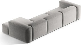 Colțar gri deschis (cu colț pe partea dreaptă/cu șezlong) Bergamo – Cosmopolitan Design