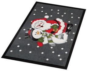 Covoraș intrare Hanse Home Santa and Snowman, 40x60 cm