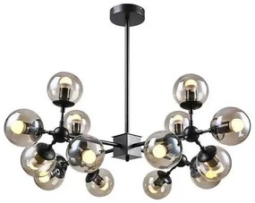 Lustra Suspendata, 12 Globuri, Negru LS