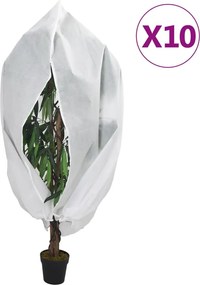 vidaXL Huse de plante din fleece cu fermoar 10 buc. 70 g/m² 1,2x1,8 m