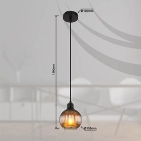 Pendul design modern ZUMBA negru/multicolor