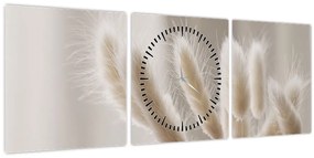 Tablou - Cozi de iepure (cu ceas) (90x30 cm)