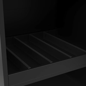 Masă de bar rotativă 360° cu 2 sertare și dulap cu ușă glisantă, Negru | Aosom Romania