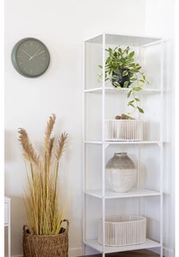 Vază, ceramică, alb/verde ø26x30,5 cm