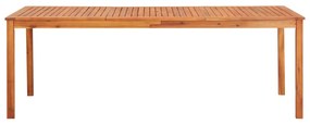 Masa de gradina, 215 x 90 x 74 cm, lemn masiv de acacia 1, 215 x 90 x 74 cm