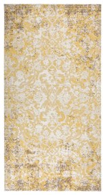 vidaXL Covor de exterior, galben, 80x150 cm, țesătură plată