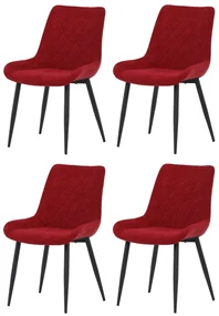 Set de scaune de sufragerie DCL-218 RED2, 4 buc.
