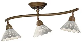 Plafonier rustic fabricat manual 3 brate Fiori di Pizzo 065.21.OC