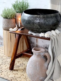 Vas decorativ din zinc antichizat, Grimaud