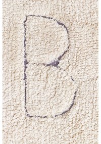 Covor pentru copii crem lavabil/țesut manual din bumbac 140x200 cm ABC – Lorena Canals