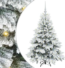 vidaXL Brad de Crăciun artificial cu 150 LED Alb 120 cm PE și PVC